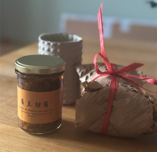 sauce artisanale de piments au soja